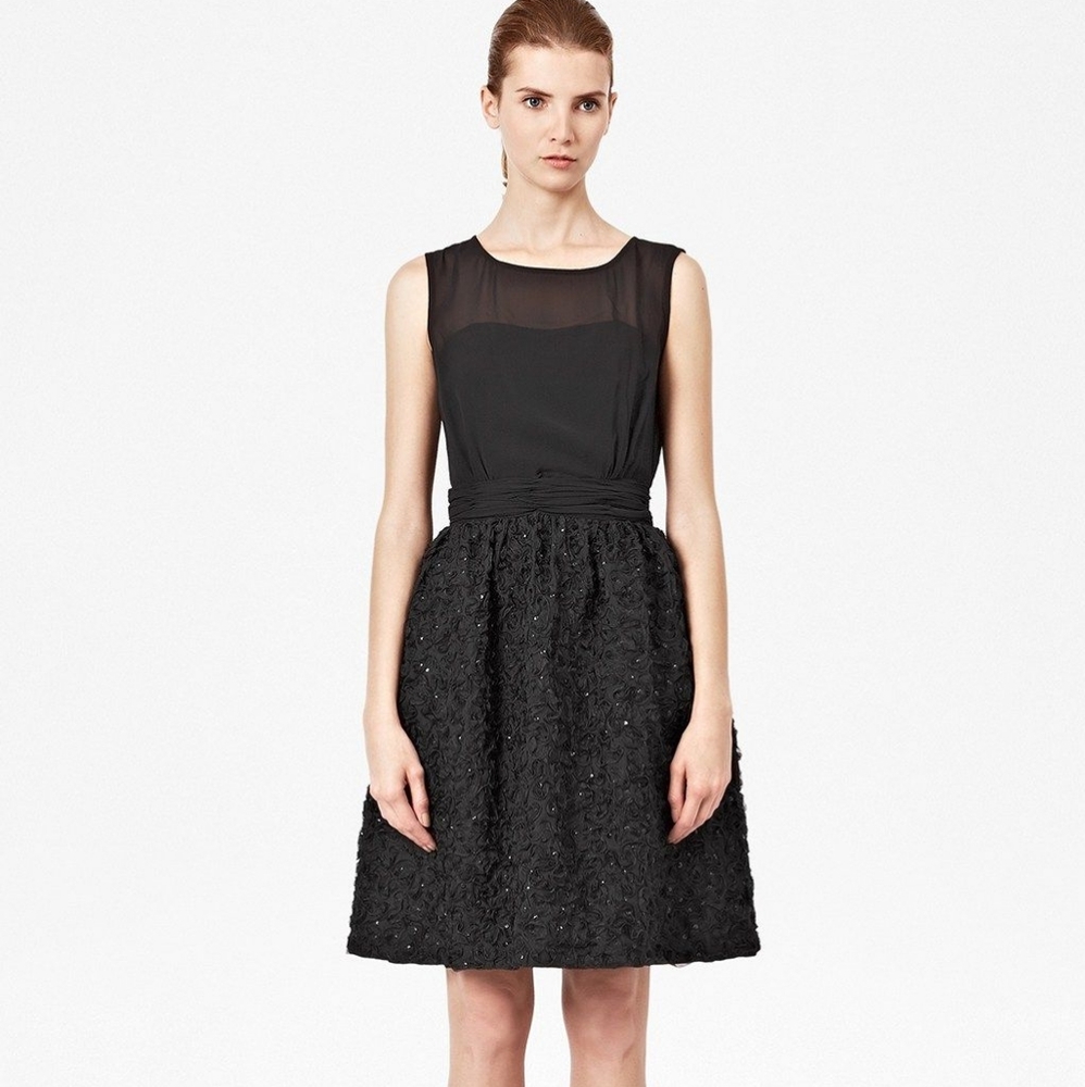 French Connection Black Sleeveless Cocktail Dress